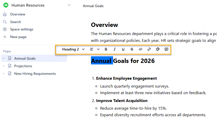 Add content to the page