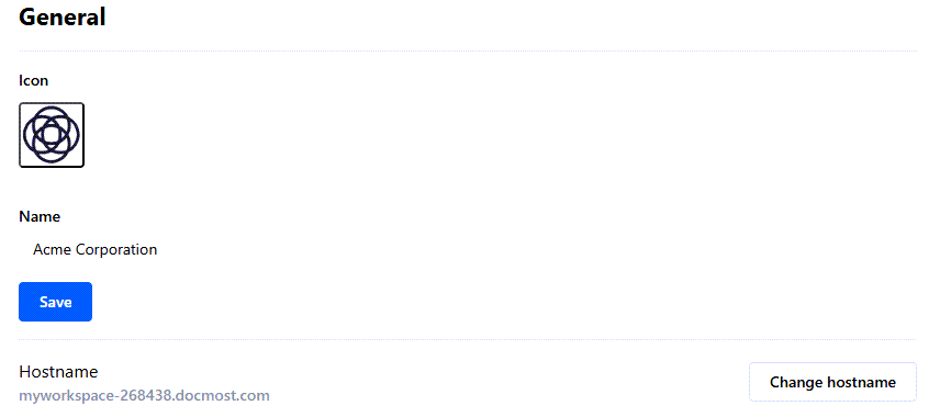Update Workspace settings