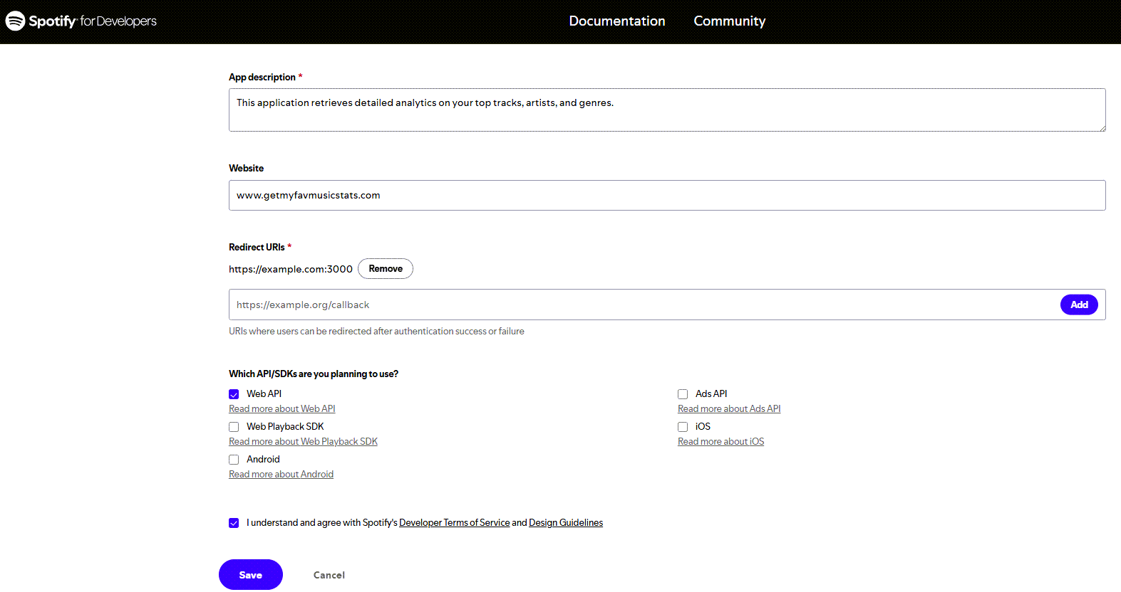 Save New App Settings