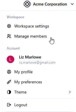 Select Manage members