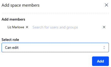 Add members to a space