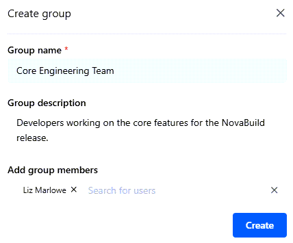Create group